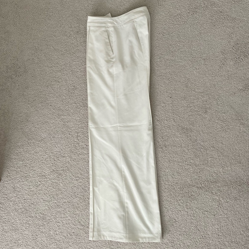 Moda International Ivory Wide Leg Trousers - Picture 2 of 4